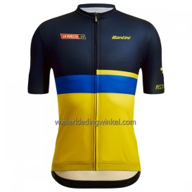 Wielershirt 2022 LA Vuelta Asturias Geel Blauw